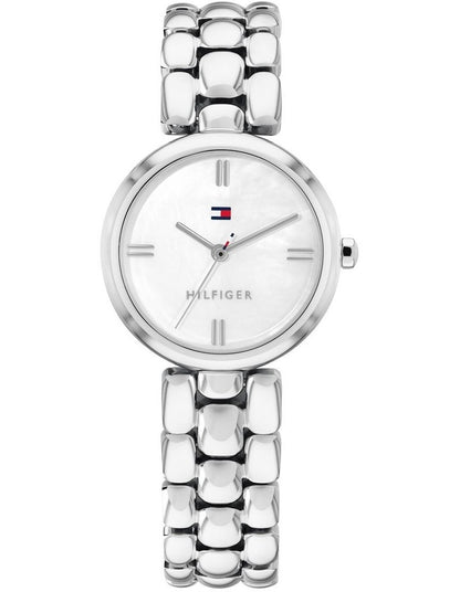 Annie Stainless Steel White Mother Of Pearl Dial Women's Watch