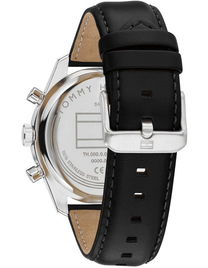 Hampton Black Leather Black Dial Men's Watch