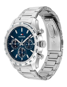 Hampton Stainless Steel Navy Dial Men's Watch