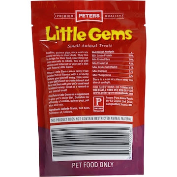 Peters Rabbit & Guinea Pig Little Gems Treats 120g