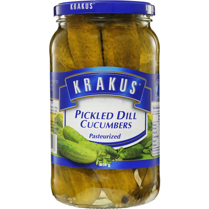 Krakus European Foods Pickled Dill Cucumbers 850g