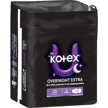 U by Kotex Overnight Pads Long 10 pack