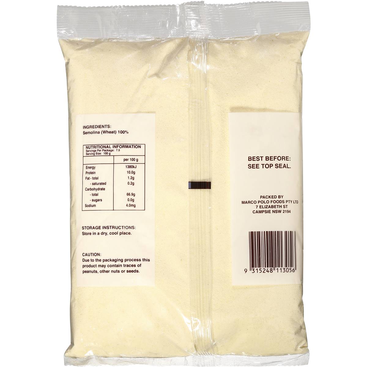 Marco Polo European Foods Semolina 750g