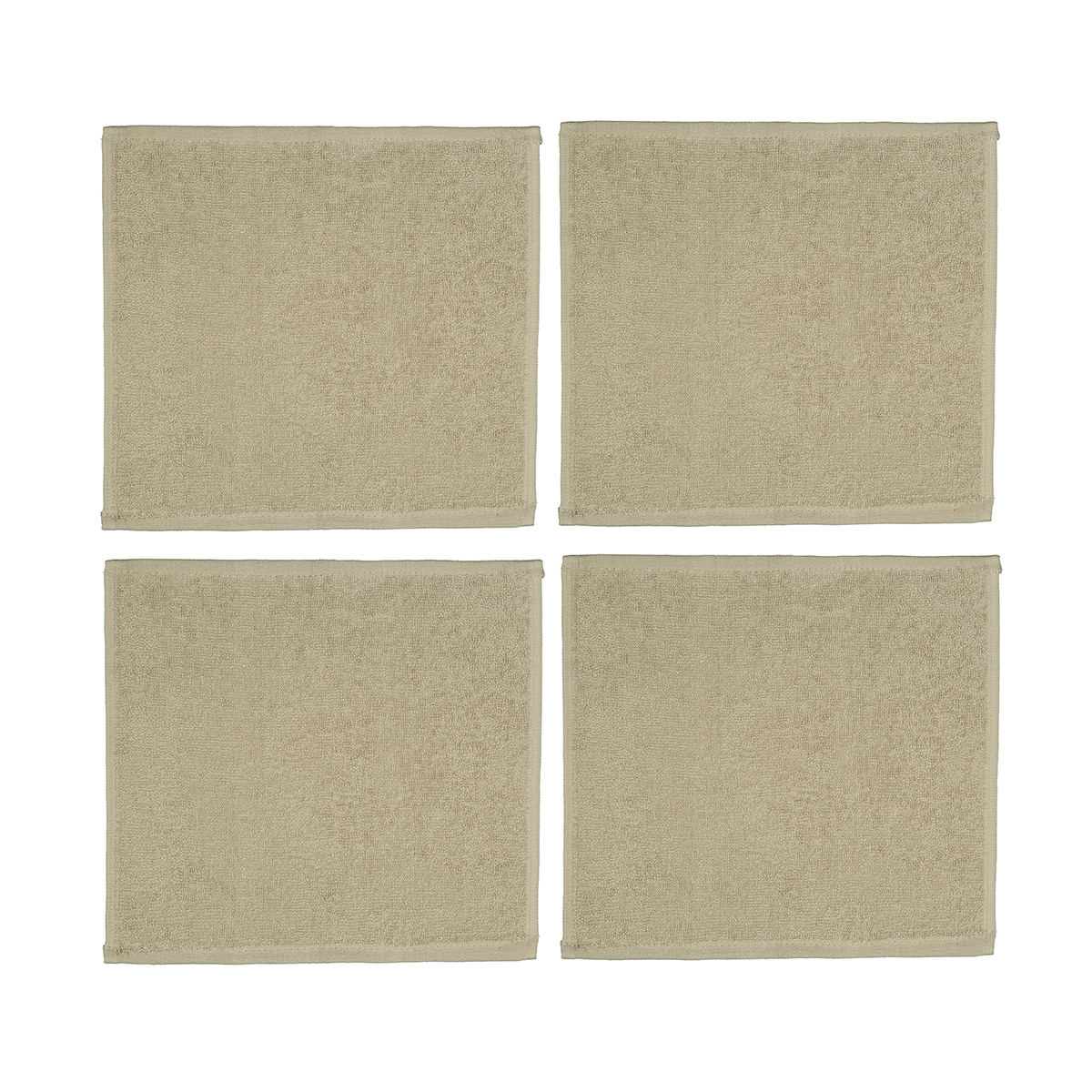 4 Pack Madison Face Washer - Latte