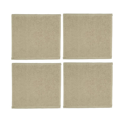4 Pack Madison Face Washer - Latte