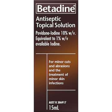 Betadine Antiseptic Topical Solution Liquid 15mL