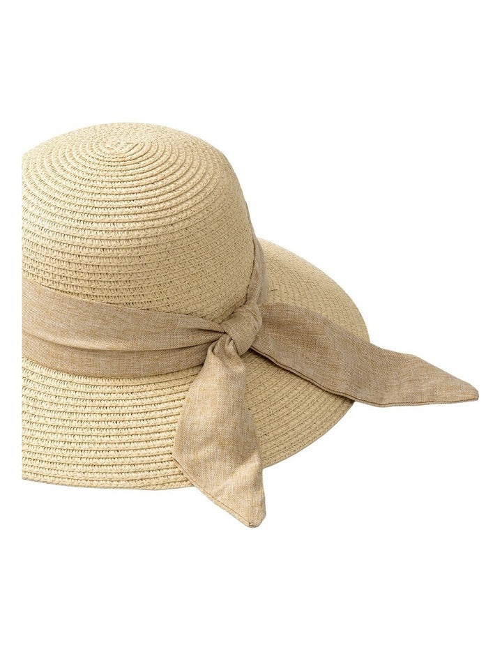 Gregory Ladner Ghcf002m Bucket Hat With Tie in Natural Summer Hat