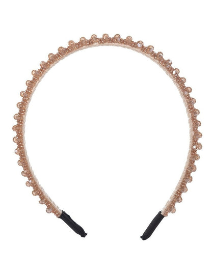 Beaded Headband in Blush