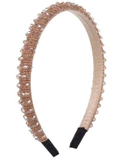Beaded Headband in Blush
