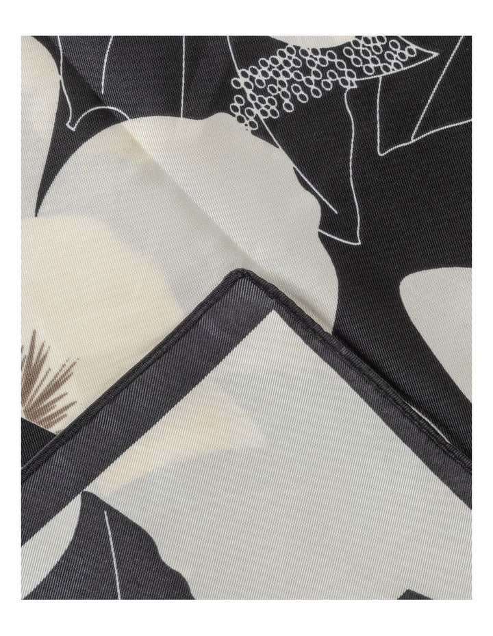 Large Square Neckerchief in Black Scarf