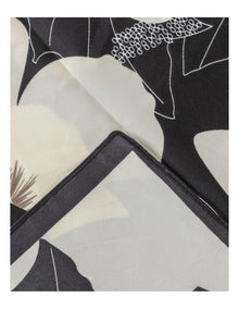 Large Square Neckerchief in Black Scarf