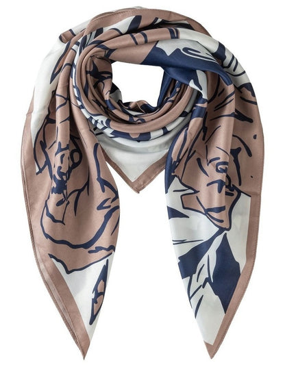 Large Square Neckerchief in Navy Scarf