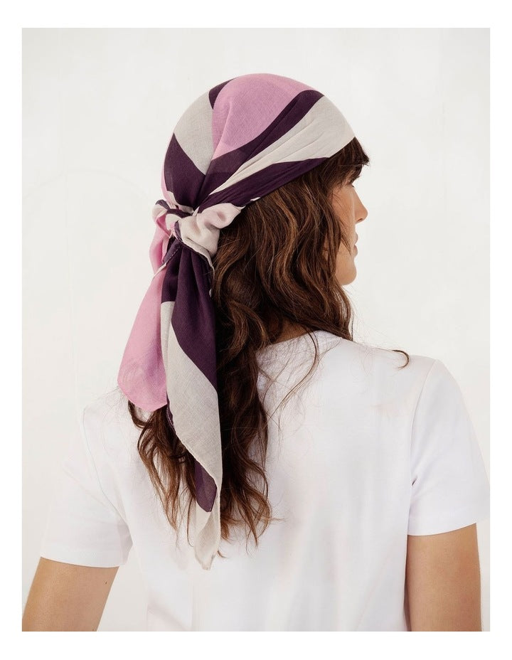Morgan & Taylor Fern Large Scarf in Purple & Pink