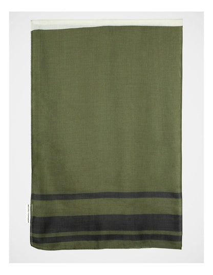 Morgan & Taylor Eleanor Light-Weight Scarf in Khaki Green