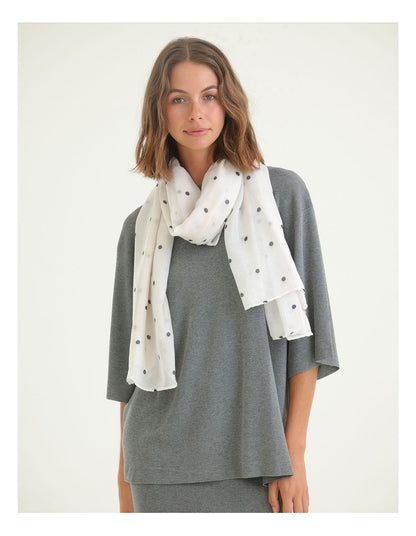 Morgan & Taylor June Light-Weight Scarf in Cream
