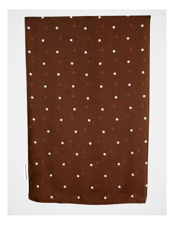 Morgan & Taylor June Light-Weight Scarf in Brown