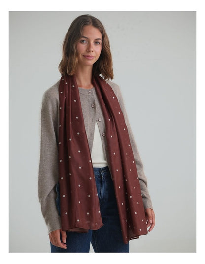 Morgan & Taylor June Light-Weight Scarf in Brown