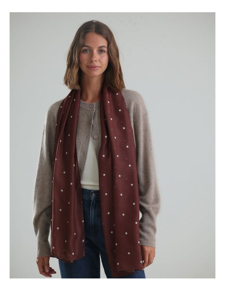Morgan & Taylor June Light-Weight Scarf in Brown