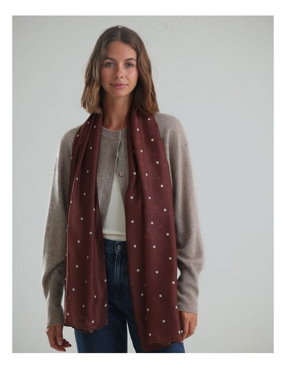 Morgan & Taylor June Light-Weight Scarf in Brown