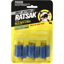 Ratsak Fast Action Wax Blocks 6 pack