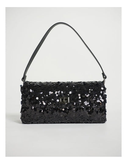 Maura Sequin Clutch in Bronze