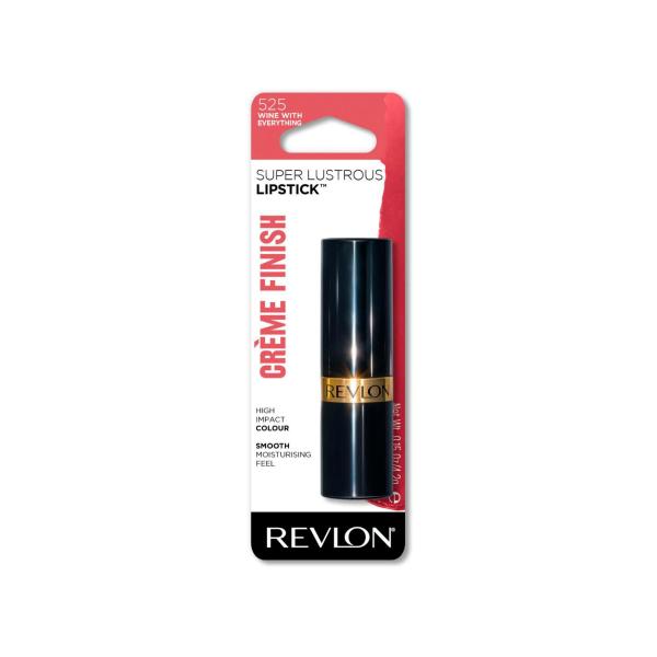 REVLON SUPER LUSTROUS LIPSTICK #525 WINE WITH EVERYTHING 4.2 GRAM