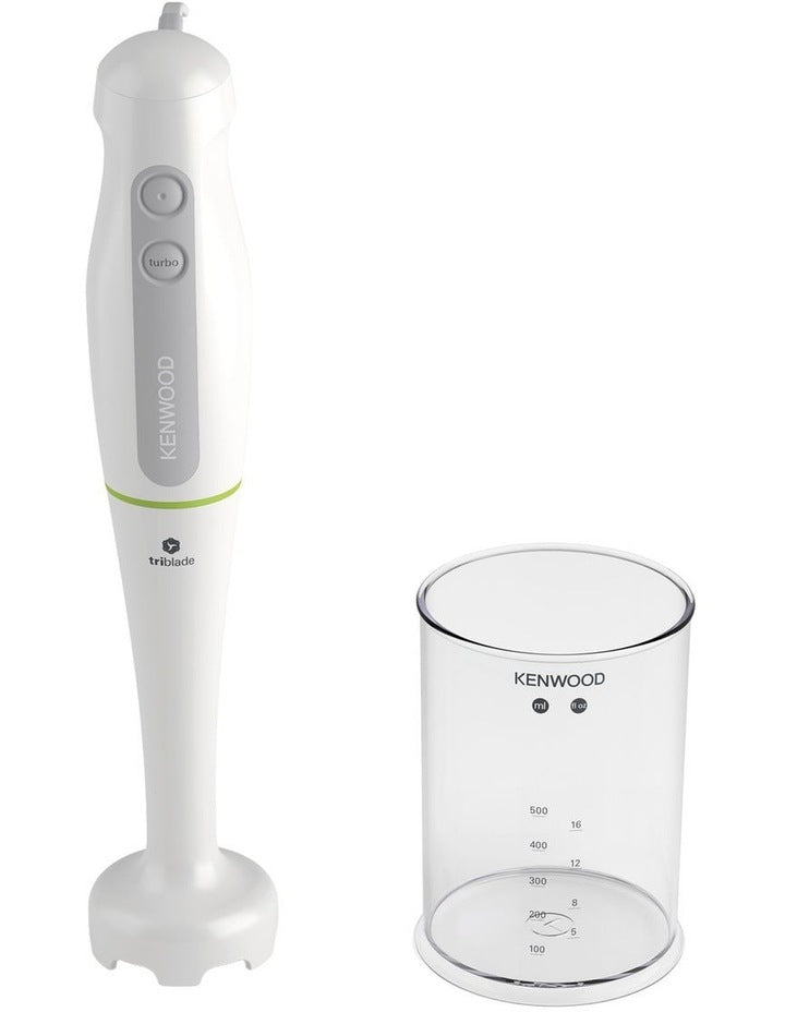 Triblade Hand Blender with Beaker in White/Green HDP101WG