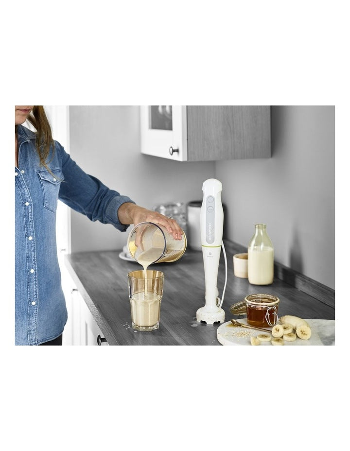 Triblade Hand Blender with Beaker in White/Green HDP101WG