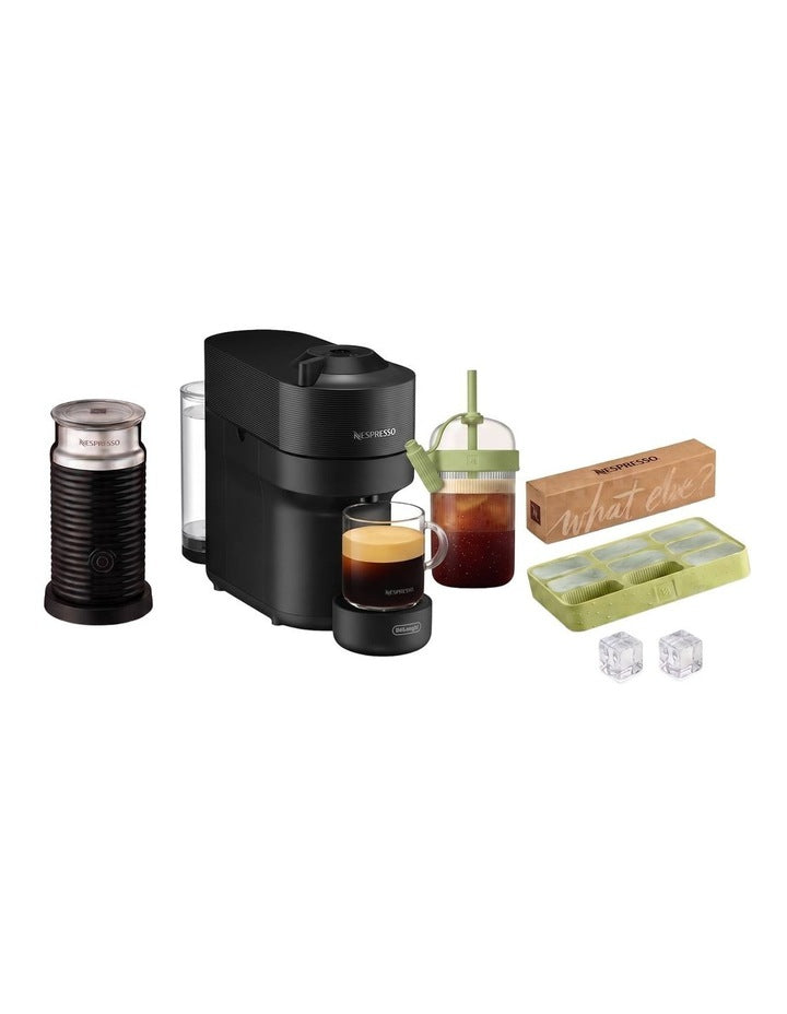 Vertuo Pop Capsule Coffee Machine Value Pack in Liquorice Black ENV90BAEPACK26