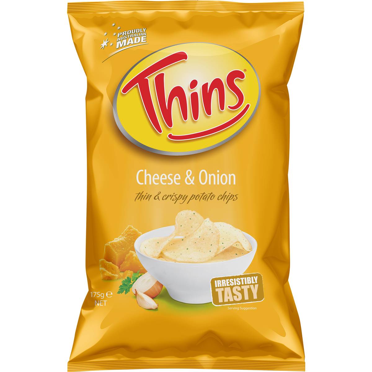 Thins Cheese & Onion Chips 175g