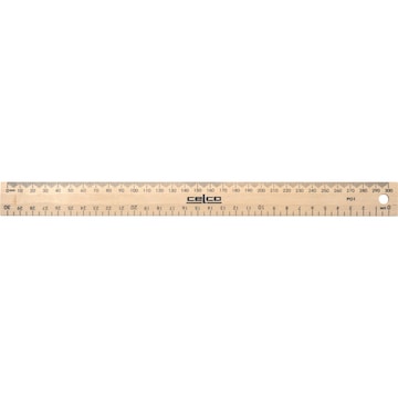 Celco Wooden Ruler Metric Drilled 30cm each