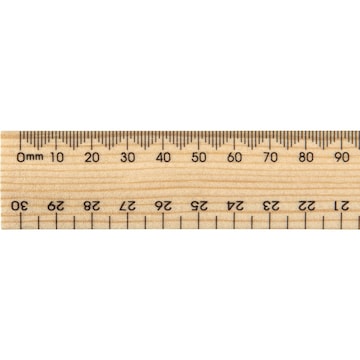 Celco Wooden Ruler Metric Drilled 30cm each