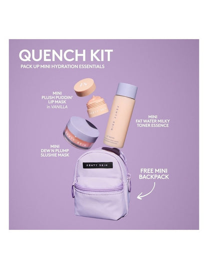 QUENCH KIT MINI 3-PIECE HYDRATING SKINCARE SET + BAG