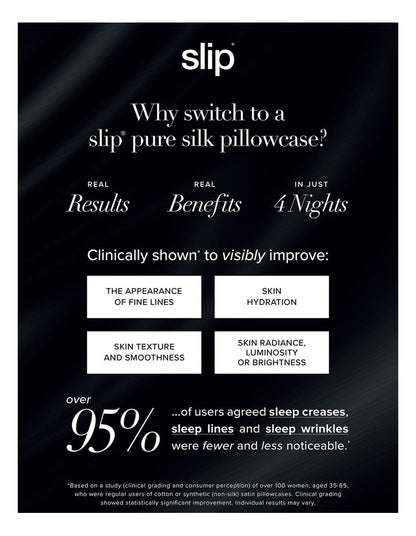 Pure Silk Queen Pillowcase in Evie