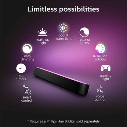 Philips Hue Play Smart Light Bar Single Pack (Black)