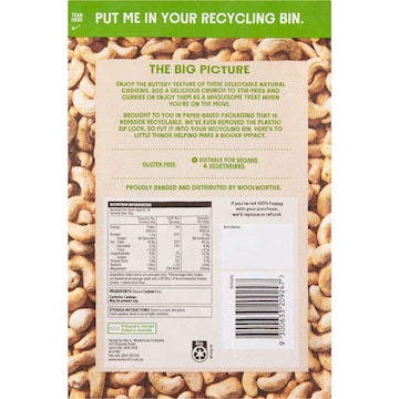 Macro Natural Cashew Kernels 500g