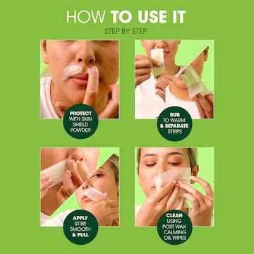 Nad's Hair Removal Wax Facial Strips 16 pack