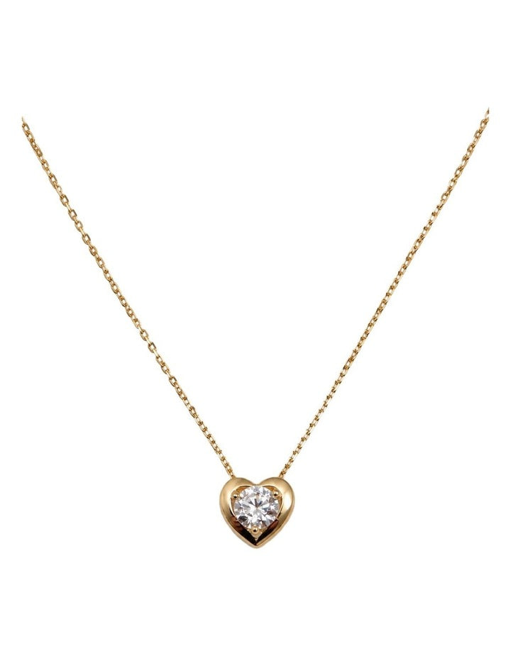 Brilliant Heart Gold Pendant