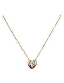 Brilliant Heart Gold Pendant