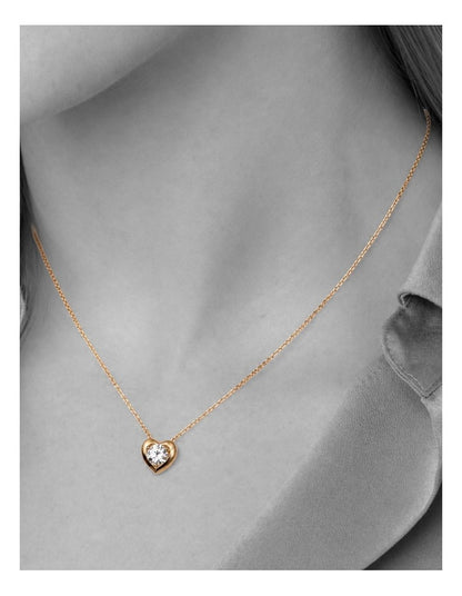 Brilliant Heart Gold Pendant