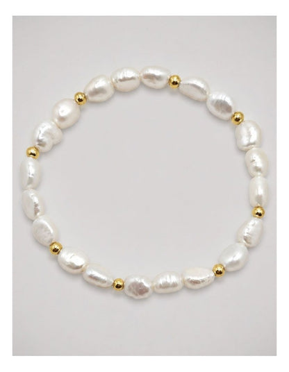 Baroque Freshwater Pearl Gold Bracelet