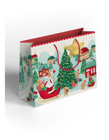 Extra Large Christmas Gift Bag - Gingerbread Lane