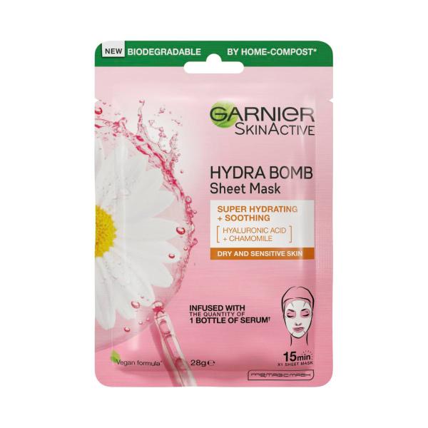 GARNIER HYDRABOMB TISSUE MASK CAMOMILE 28GM