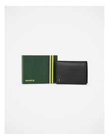 Hayden Leather Bi-Fold Wallet in Black