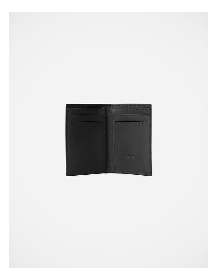 Hayden Leather Bi-Fold Wallet in Black