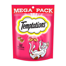 TEMPTATIONS CAT TREATS HEARTY BEEF 180G