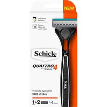 Schick Mens Razor Quattro Titanium Kit each