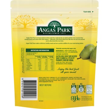 Angas Park Dried Pears 200g