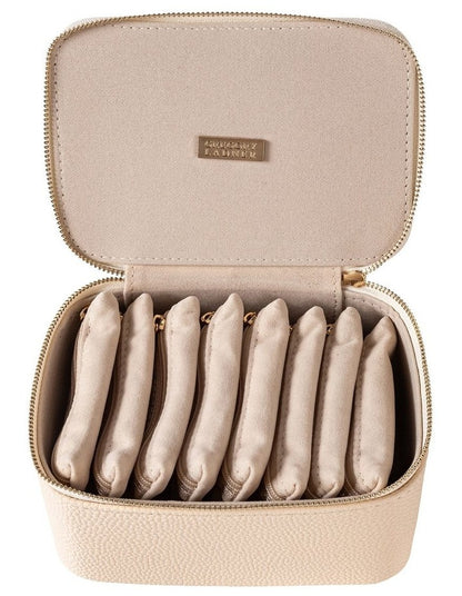 Gregory Ladner Medium Jewellery Box With Pouches  GBJD001M in Blush