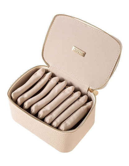 Gregory Ladner Medium Jewellery Box With Pouches  GBJD001M in Blush